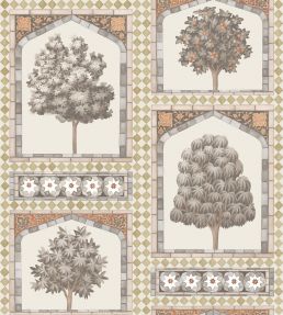 Sultans Palace Wallpaper by Cole & Son Gold/Spice