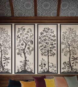 Trees of Eden Life Mural by Cole & Son Charcoal/Parchment