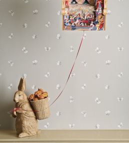 Peaseblossom Wallpaper by Cole & Son Linen & Pink