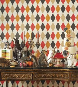 Punchinello Wallpaper by Cole & Son Multi-coloured