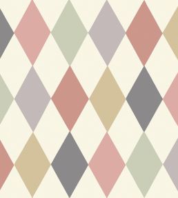 Punchinello Wallpaper by Cole & Son Coral & Green