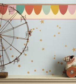 Stars Wallpaper by Cole & Son Pink & Gold