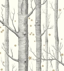 Woods & Stars Wallpaper by Cole & Son Black & White