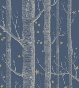 Woods & Stars Wallpaper by Cole & Son Midnight