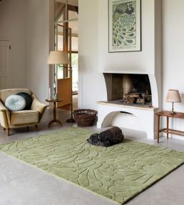 Brink & Campman Coleby Petals rug Hedgerow Green 078807140200 Hedgerow Green