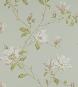 Marchwood Wallpaper by Colefax and Fowler Aqua
