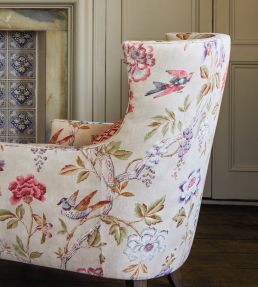 Leonora Fabric by Colefax And Fowler Coral/Sage