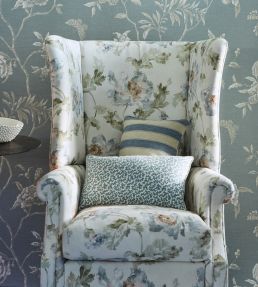 Meriden Fabric by Colefax And Fowler Blue