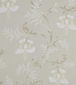Bellflower Wallpaper by Colefax and Fowler Silver