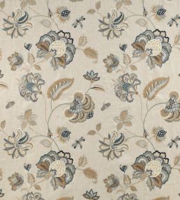 Ashlar Fabric by Colefax and Fowler Blue