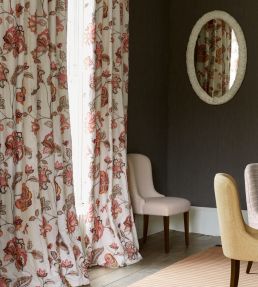 Ashlar Fabric by Colefax and Fowler Tomato
