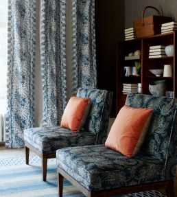 Esta Fabric by Colefax and Fowler Navy