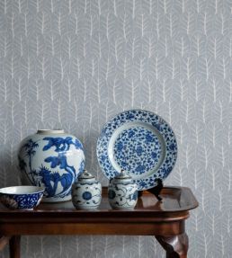 Coleslaw Wallpaper by Langelid Von Bromssen Glacier Blue