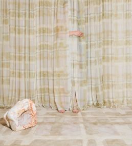 Layered Collina Strada Plaid rug Haze CSPLHA180270 Haze