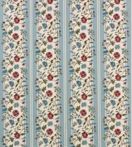 Colmar Fabric by Nina Campbell Blue/Mulberry/Olive