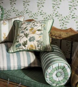 Colmar Fabric by Nina Campbell Green/Aqua/Yellow