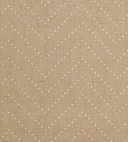 Colton Chevron Wallpaper by Schumacher Natural / Silver