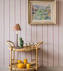 Como Wallpaper by Langelid Von Bromssen Burdundy