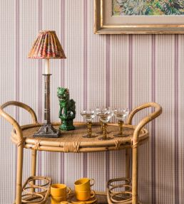 Como Wallpaper by Langelid Von Bromssen Burdundy