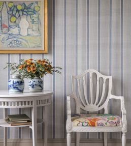 Como Wallpaper by Langelid Von Bromssen Faded Denim