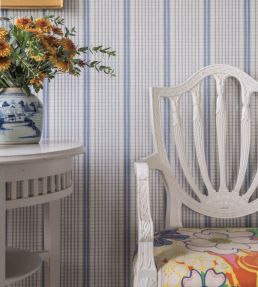 Como Wallpaper by Langelid Von Bromssen Faded Denim