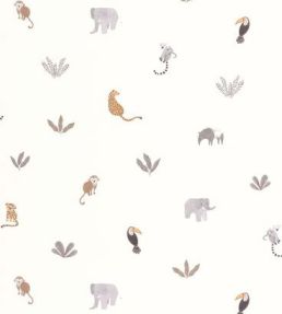 Companions Of The Jungle Wallpaper by Casadeco Naturel