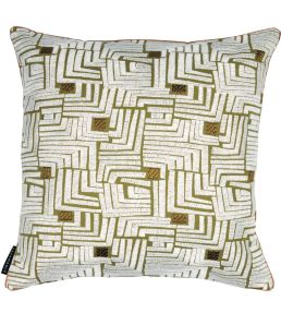 Composition Cushion 45 x 45cm by Maison Casamance Olive