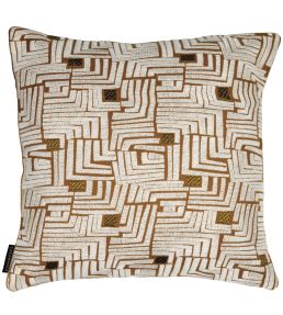 Composition Cushion 45 x 45cm by Maison Casamance Orange Terreux