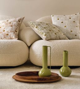 Composition Cushion 45 x 45cm by Maison Casamance Naturel