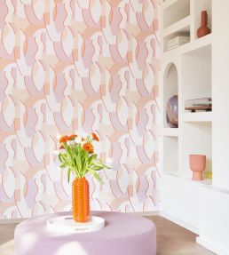Concept Wallpaper by Casadeco Parme/Corail