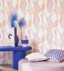 Concept Wallpaper by Casadeco Parme/Corail