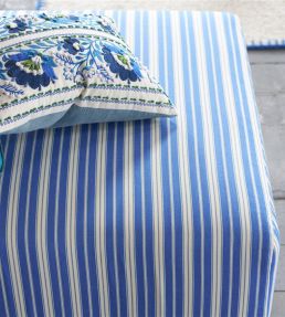 Conduit Stripe Fabric by Designers Guild Cobalt