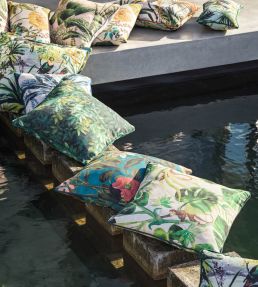 Congo Outdoor Fabric by Clarke & Clarke Forest