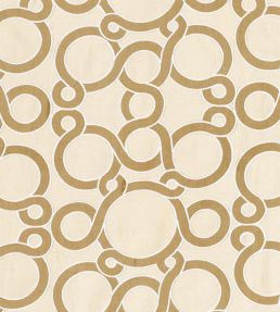 Conundrum Fabric by Schumacher Biscuit
