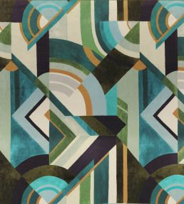 Convexe Fabric by Casamance Emeraude