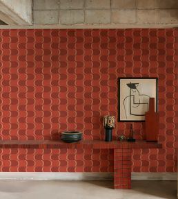 Copacabana Wallpaper by Tres Tintas Terracotta