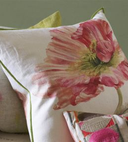 Coquelicot Cushion 50 x 50cm by Designers Guild Coral