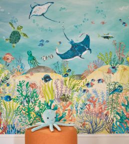 Coral Kingdom Mural by Villa Nova Blue