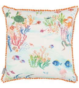 Coral Kingdom Cushion 50 x 50cm by Villa Nova Green