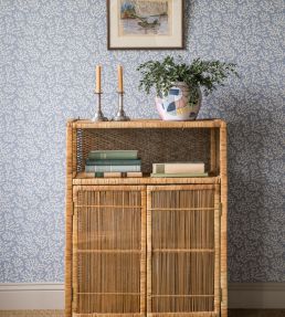 Coral Wallpaper by Langelid Von Bromssen Faded Denim