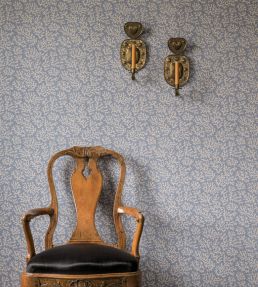 Coral Wallpaper by Langelid Von Bromssen Faded Denim