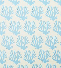 Coral Fabric by Molly Mahon Blue