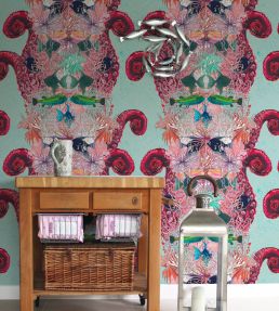 Coral Reef Wallpaper by Fraiche Design Aqua