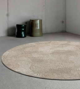 Louis De Poortere Coral Round rug Shell Beige 115960 Shell Beige
