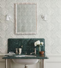 Coral Stripe Wallpaper by Madeaux 01 Pale Ocean