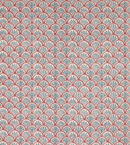 Coralli Fabric by Jane Churchill Blue/Red