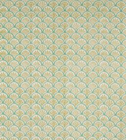 Coralli Fabric by Jane Churchill Lime/Teal