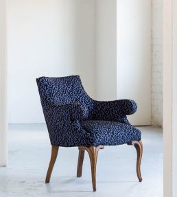 Corallino Fabric by Jim Thompson Blue Dusk