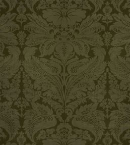 Cordwain Velvet Fabric by Schumacher Olive