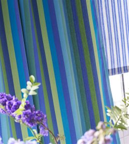 Cork Street Stripe Fabric by Designers Guild Cobalt